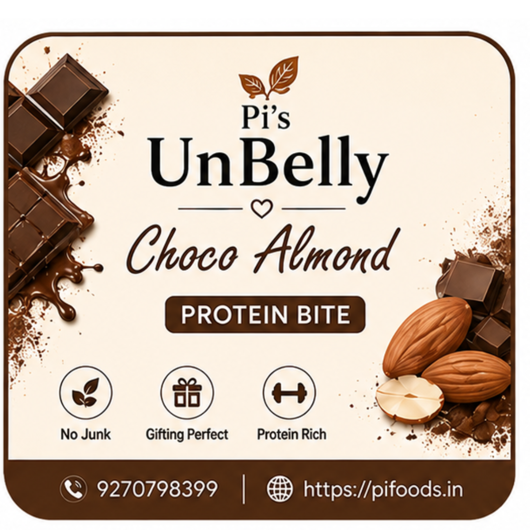 UnBelly Choco Almond Protein Bite | Healthy Mini Energy Cube